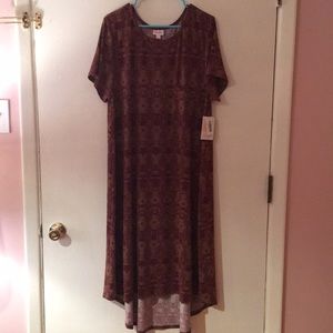 LuLaRoe Carly dress, 3XL
